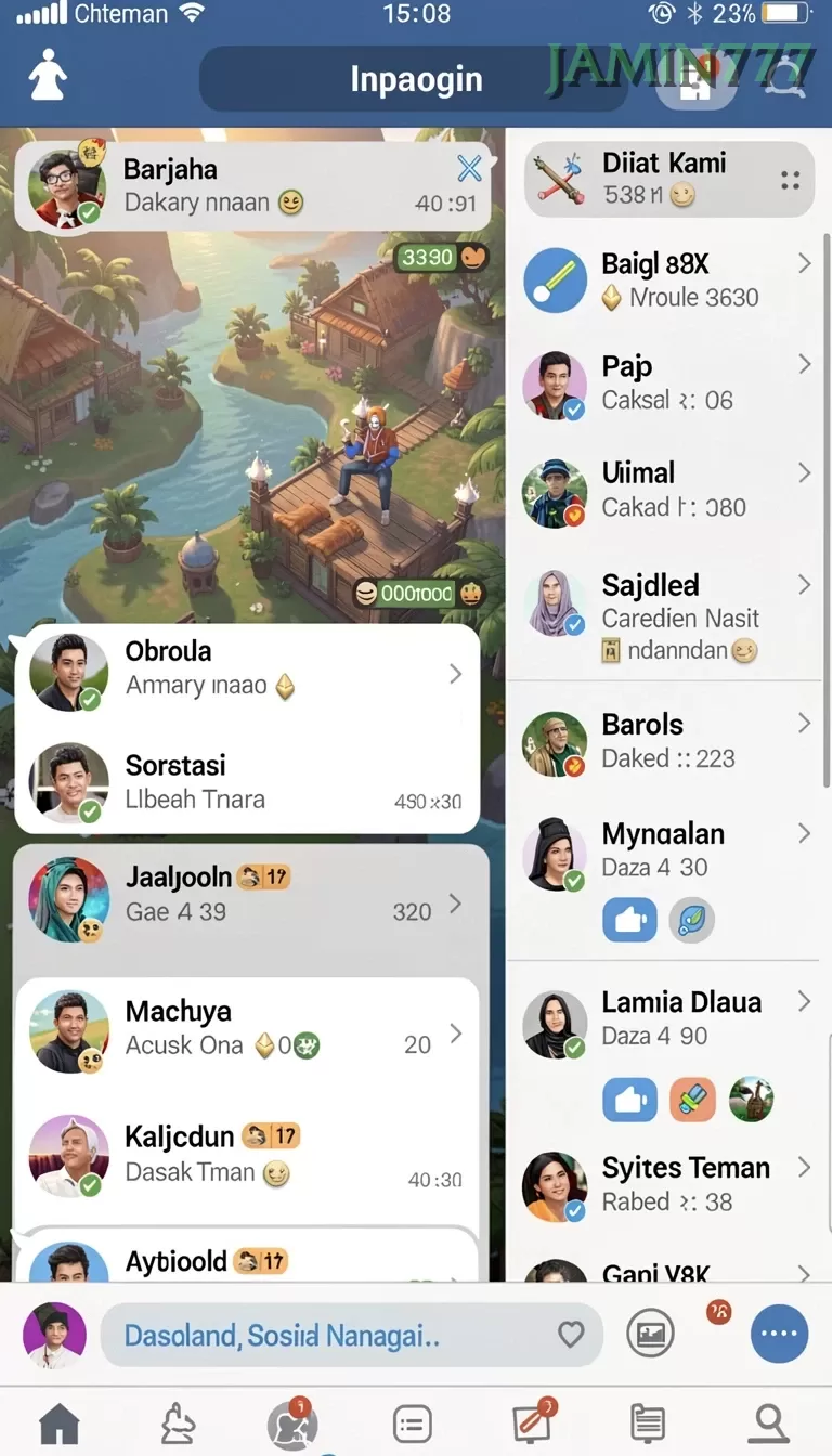 Cuplikan layar NIKMAT777 — aktivitas