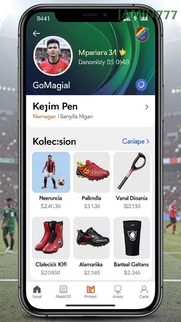Cuplikan layar LUCKYRP — menu navigasi